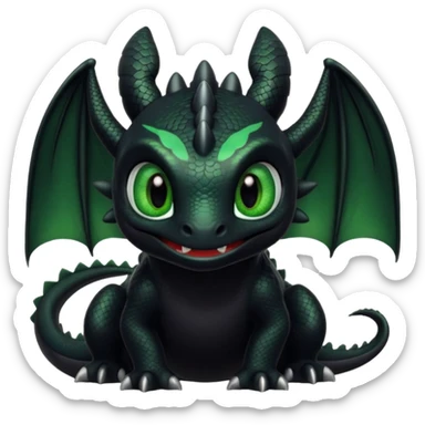 dragón chimuelo  sticker