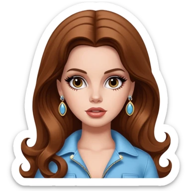lana del rey as pretty bratz baddie sticker