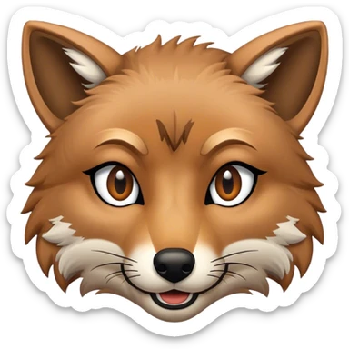 Coyote Eye Wink sticker