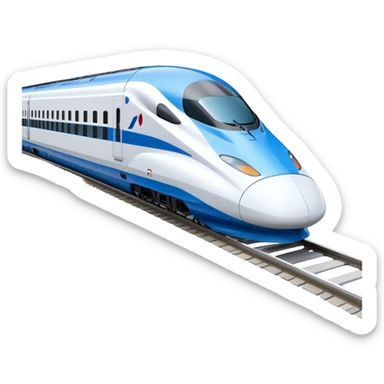 High-Speed Train (Shinkansen) - JR East (Model Year: 2021) (Iconic colour: White with blue) sticker