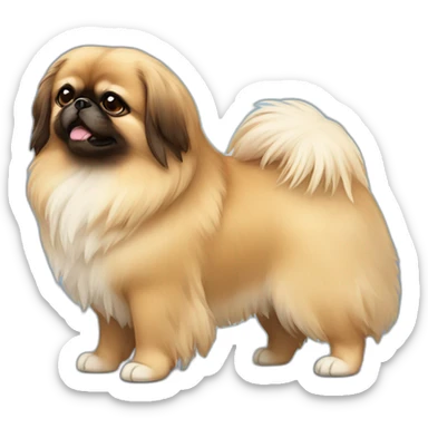 fluffy-pekingese sticker