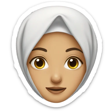 Hijabi-woman-eye roll sticker