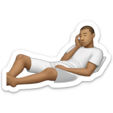 Mbappé en train de dormir sticker