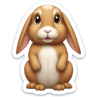Bunny peanut  sticker