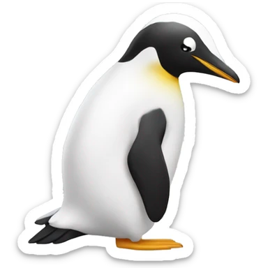 Pingouin blanc  sticker