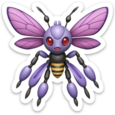 Vikavolt-Beedrill-Venonat-Genesect-Pokémon, full body sticker