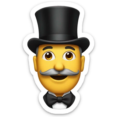 Mannatee with top hat sticker