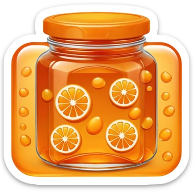 orange marmalade sticker