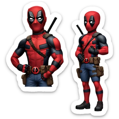Deadpool con la playera de las chivas  sticker