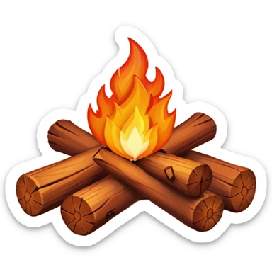campfire with love sticker