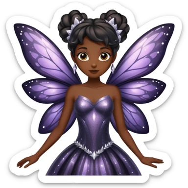 Black fairy  sticker
