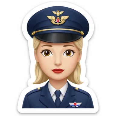british airways female captain  sticker