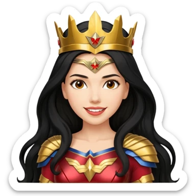Scarlett Johansson as a wonder woman sticker