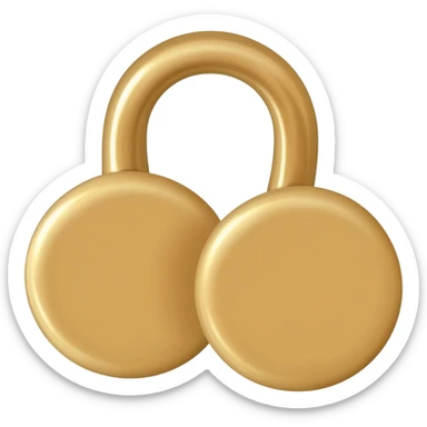 Earring brown color sticker