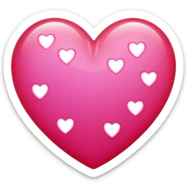 🙂 with hearts surrounding it sticker