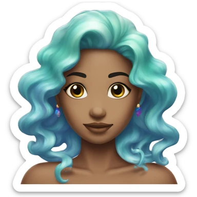 Iridescent ￼magical mermaid beauty￼ sticker