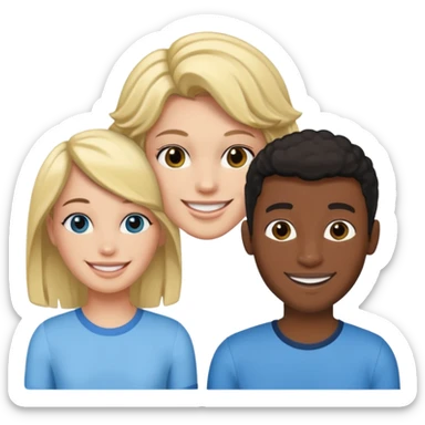 Femboy with 2 black dude sticker