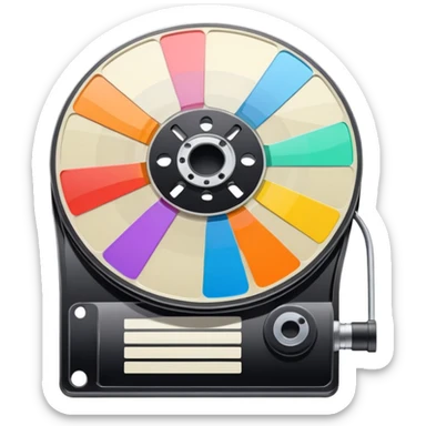 mac os icon physical film 60s recording sticker