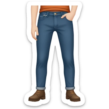 hand on pants sticker