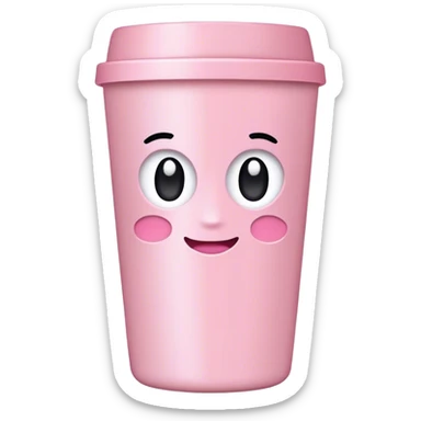 Light pink tumbler without face sticker