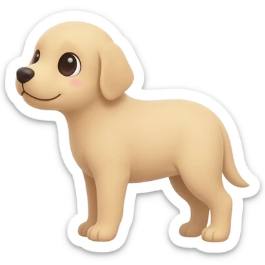 Cute puppy sticker