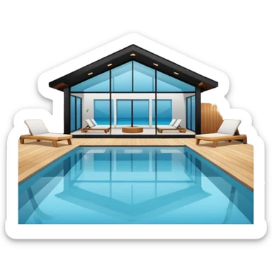 pool house sticker