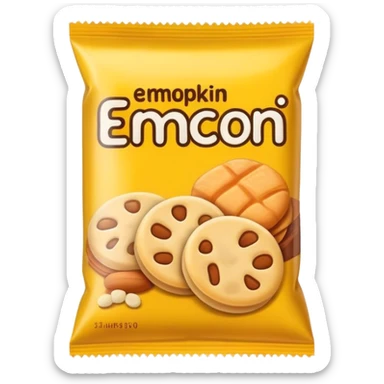 snack simple packaging sticker