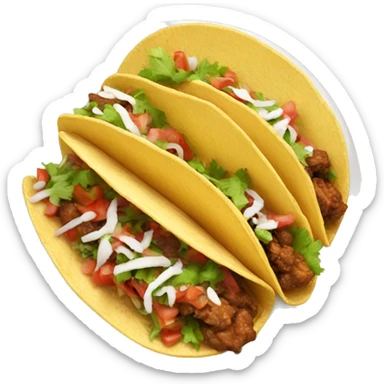Plate of street tacos sticker