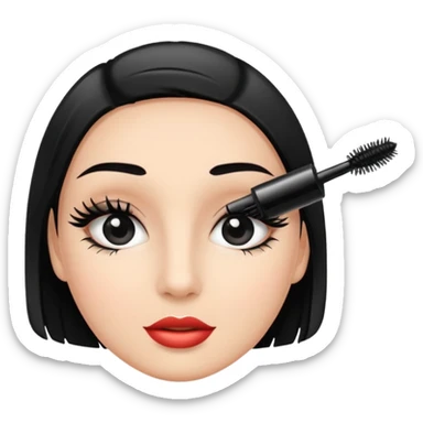 Rimel de maquiagem para passar no rosto sticker