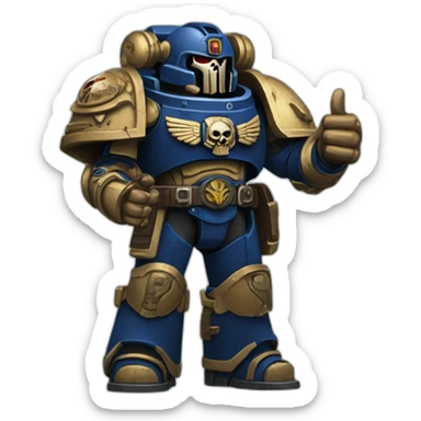 Warhammer 40k space marine Thumbs up sticker