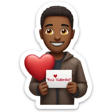 Will you be my valentine? Gurl sticker