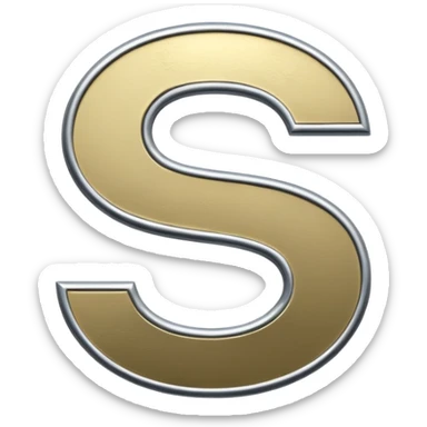 $ dollar metal symbol sticker