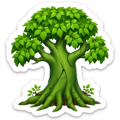 creeper tree sticker