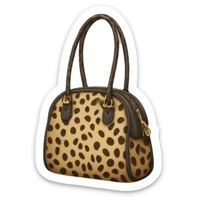 Cheetah handbag  sticker