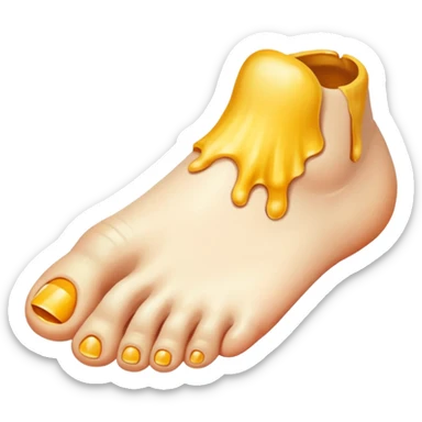 Fungus toes sticker