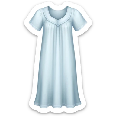 a nightgown, soft and flowing sticker