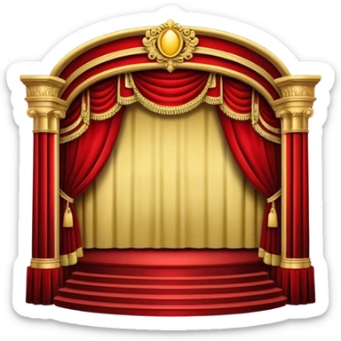 a theatrical theater sticker