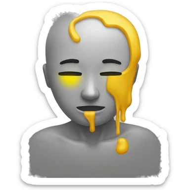 yellow in pain sticker