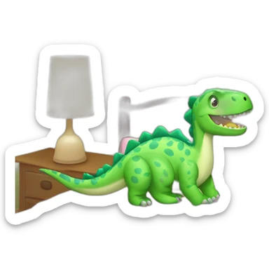 pijama de dinosaurio sticker