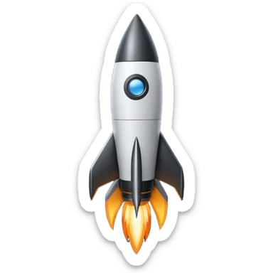 Create an emoji in which it is representing AI logo similarly like the logo of Chat GPT ,Gemini but different completely different and very professional not simple and try to make it in black and white colour . This AI named Vimaan means rocket AI so try to make it in sticker