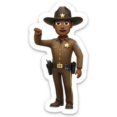 Deputy sheriff in Texas sticker