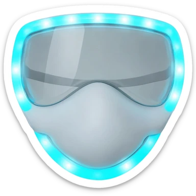 current body led face mask sticker