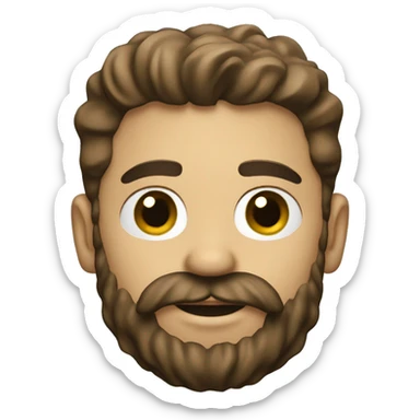 Guy with beard wearing a texas rangers h sticker