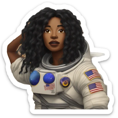 SZA on Saturn sticker