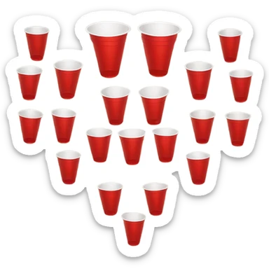 Beer pong sticker