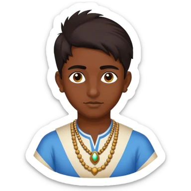 Indian late teen/early adult named Mohamed sticker