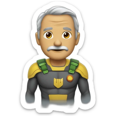 Supetman viejo sticker