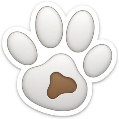 Dog paw sticker