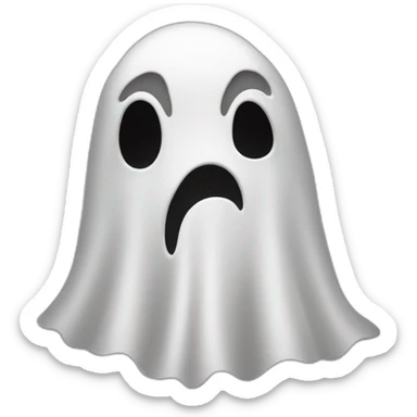 Ghost qui enlève son masque  sticker