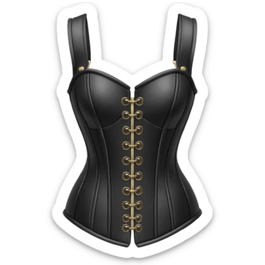 leather armor corset simple top sticker